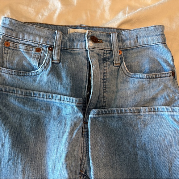 Madewell Pants - Madewell. Light Blue Straight Demi-Boot Jeans
